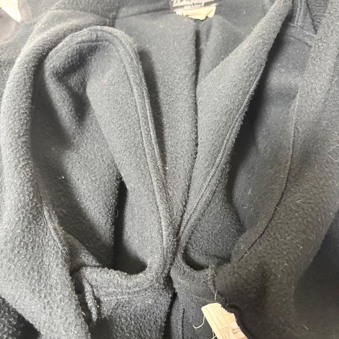 サルヴァトーレ フェラガモ ロングコート黒 M ガンチーニ フリース アウター