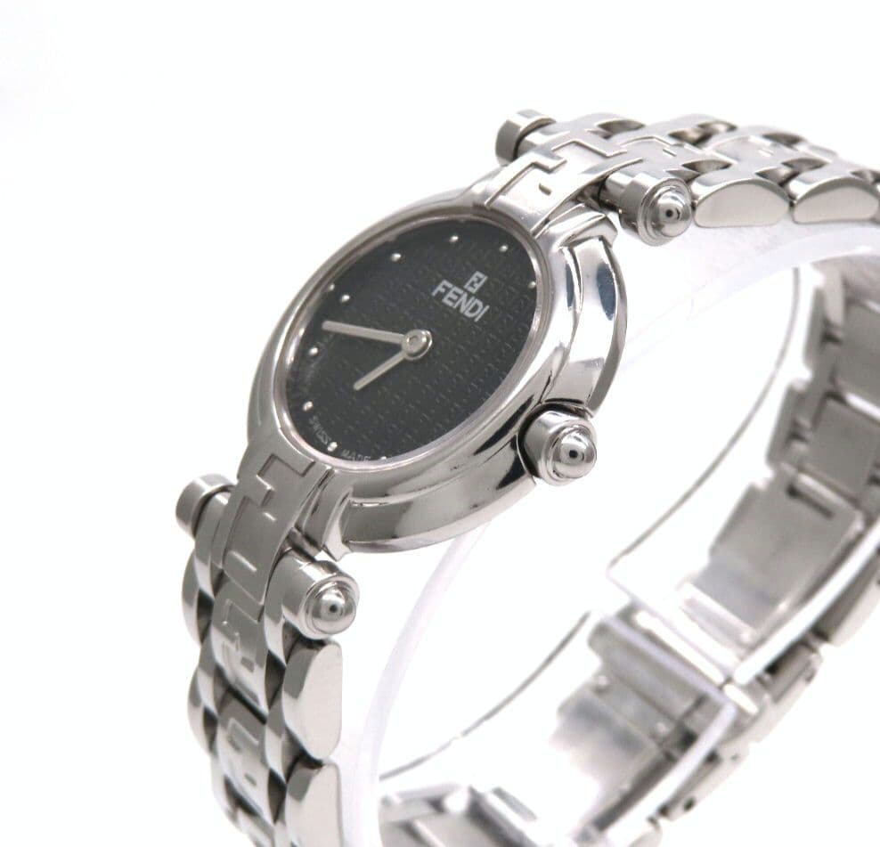 【ズッカ】FENDI フェンディ 時計 ブラック ラウンド レディース☆極美品☆