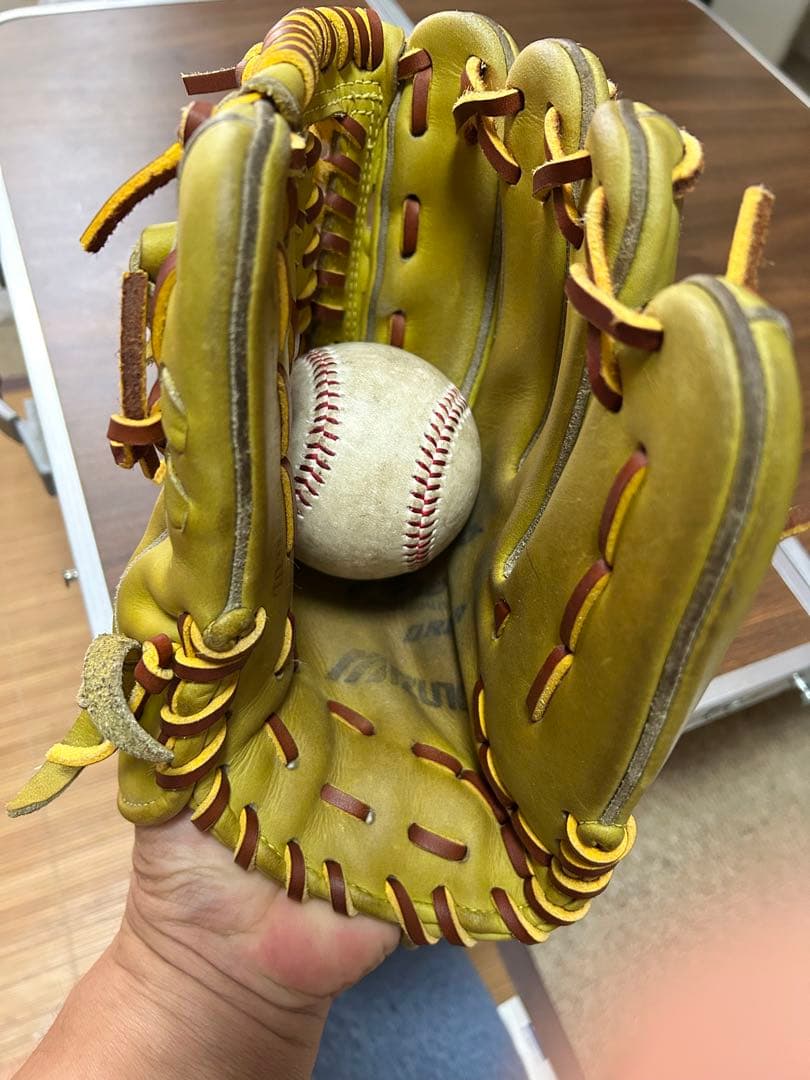 ミズノプロORDER 軟式グローブ イエロー