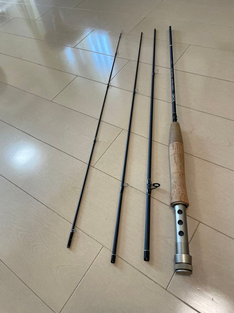 フライロッド ECHO CARBON 376-4 リール付き