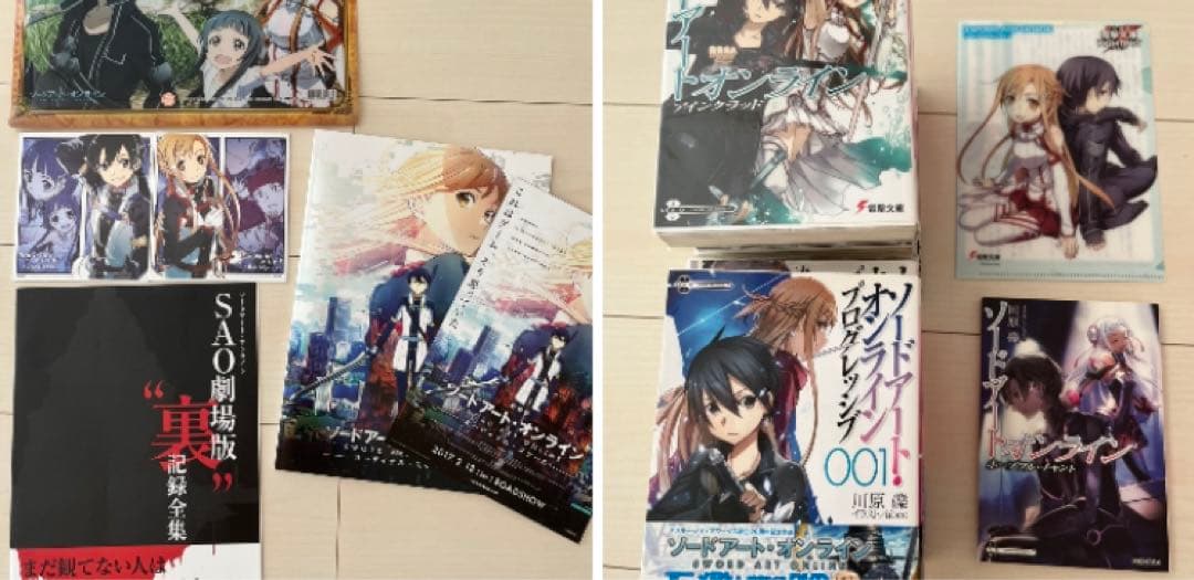 SAO ソードアートオンライン　小説　劇場版グッズ　映画特典　色紙　ファイル