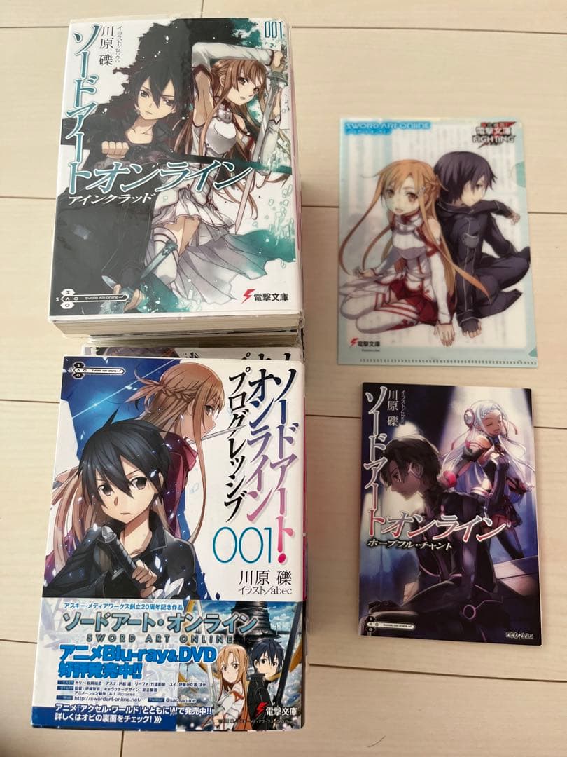 SAO ソードアートオンライン　小説　劇場版グッズ　映画特典　色紙　ファイル