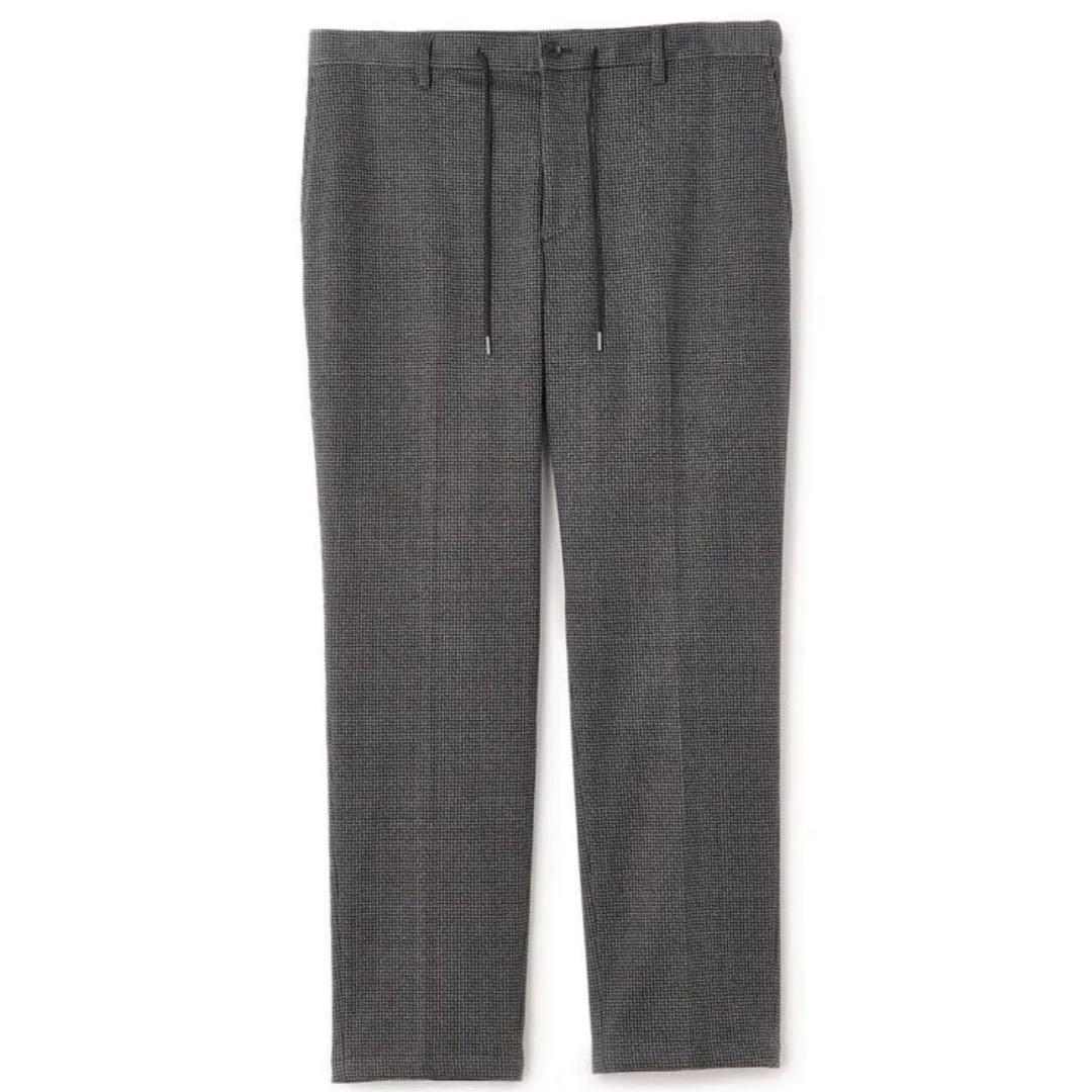 【未使用タグ付】パジャマスーツプリントジャージセット 千鳥格子 グレーゆったりL