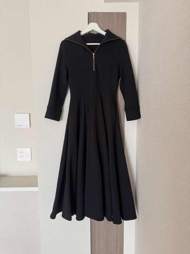 JENNE フレアカットワンピース ブラック M