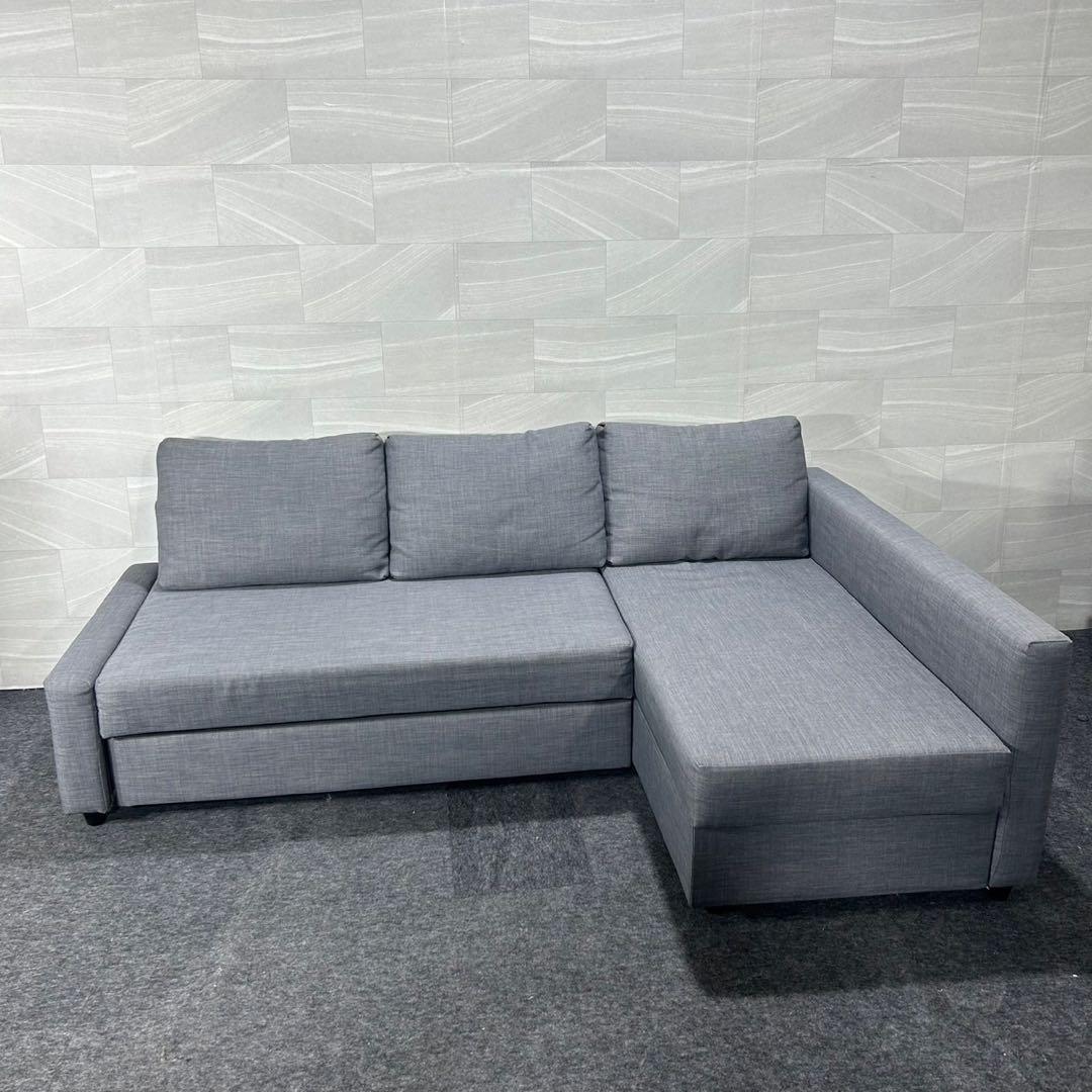 IKEA FRIHETEN フリーヘーテン ソファベッド 収納付き d4522