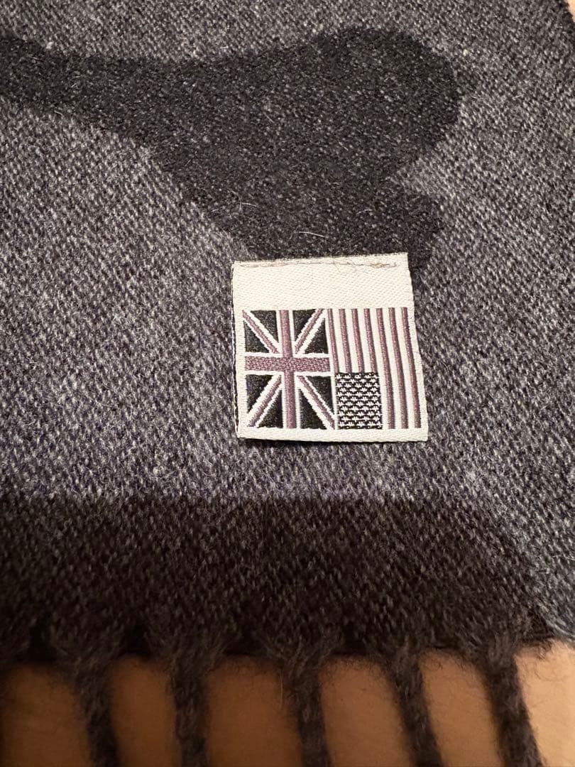 サイコバニー　カシミア　リバーシブル　スカルラビットマフラー