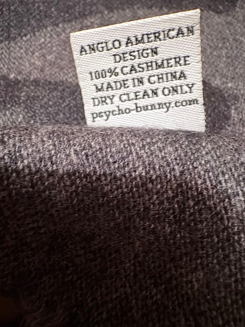 サイコバニー　カシミア　リバーシブル　スカルラビットマフラー