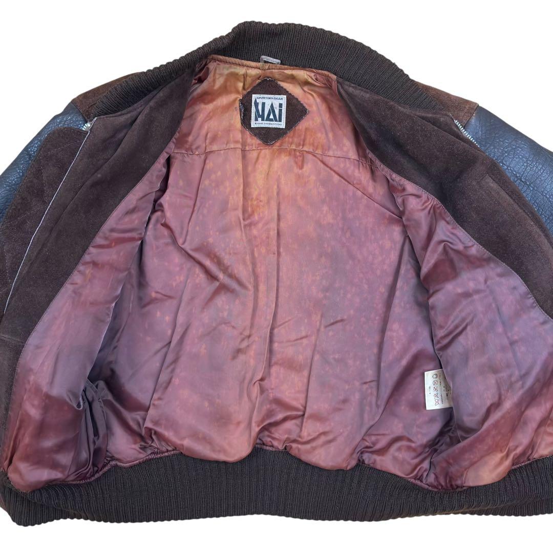 HAI SPORTING GEAR ISSEY MIYAKE レザー ブルゾン