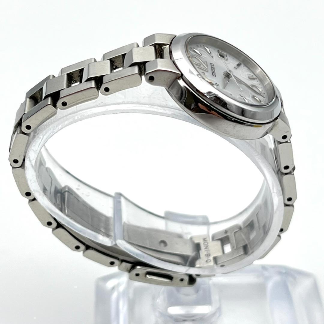 美品 セイコー 腕時計 ルキア 電波ソーラー電池 ラウンド 3針 レディース