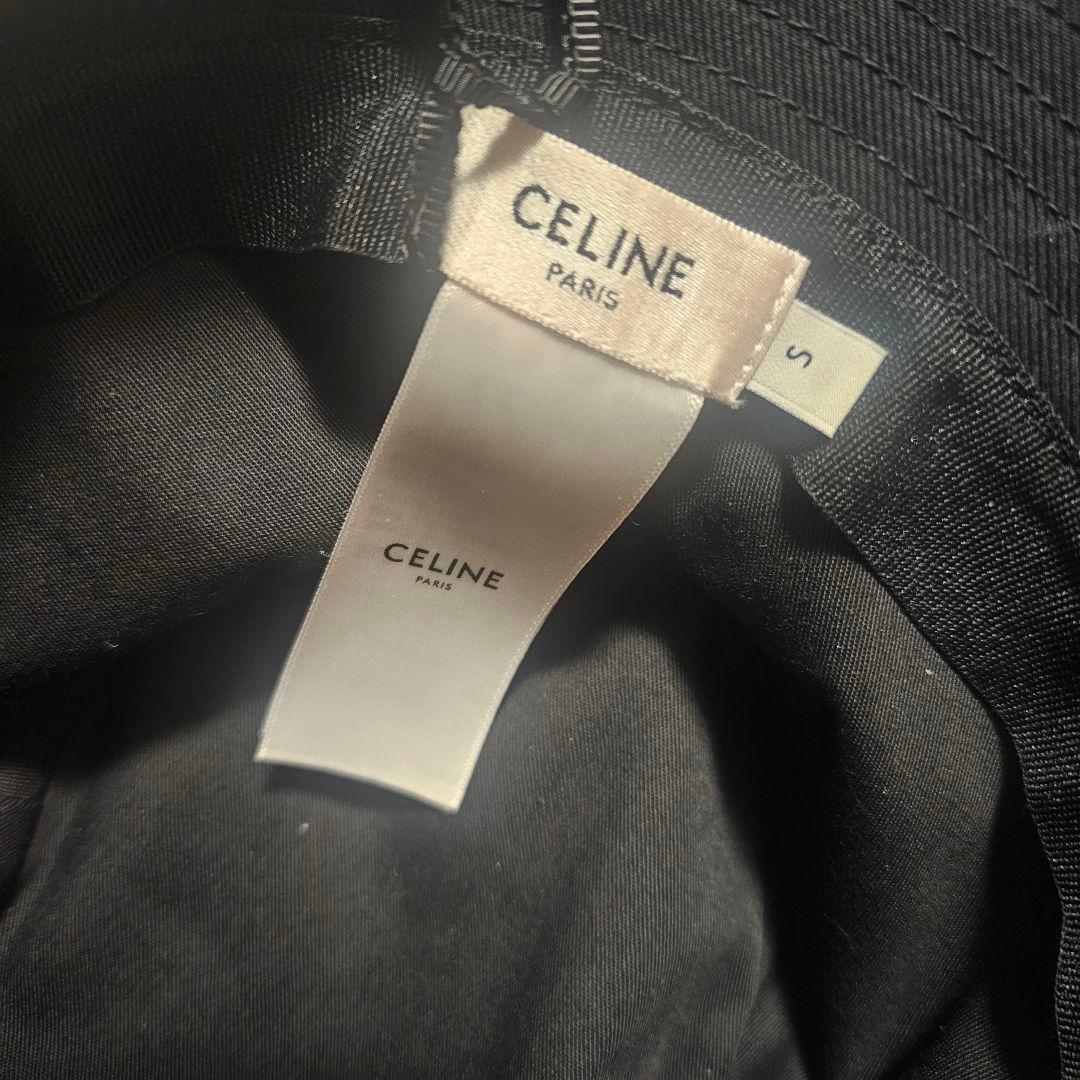 CELINE セリーヌ バケット ハット S 黒　タグ有