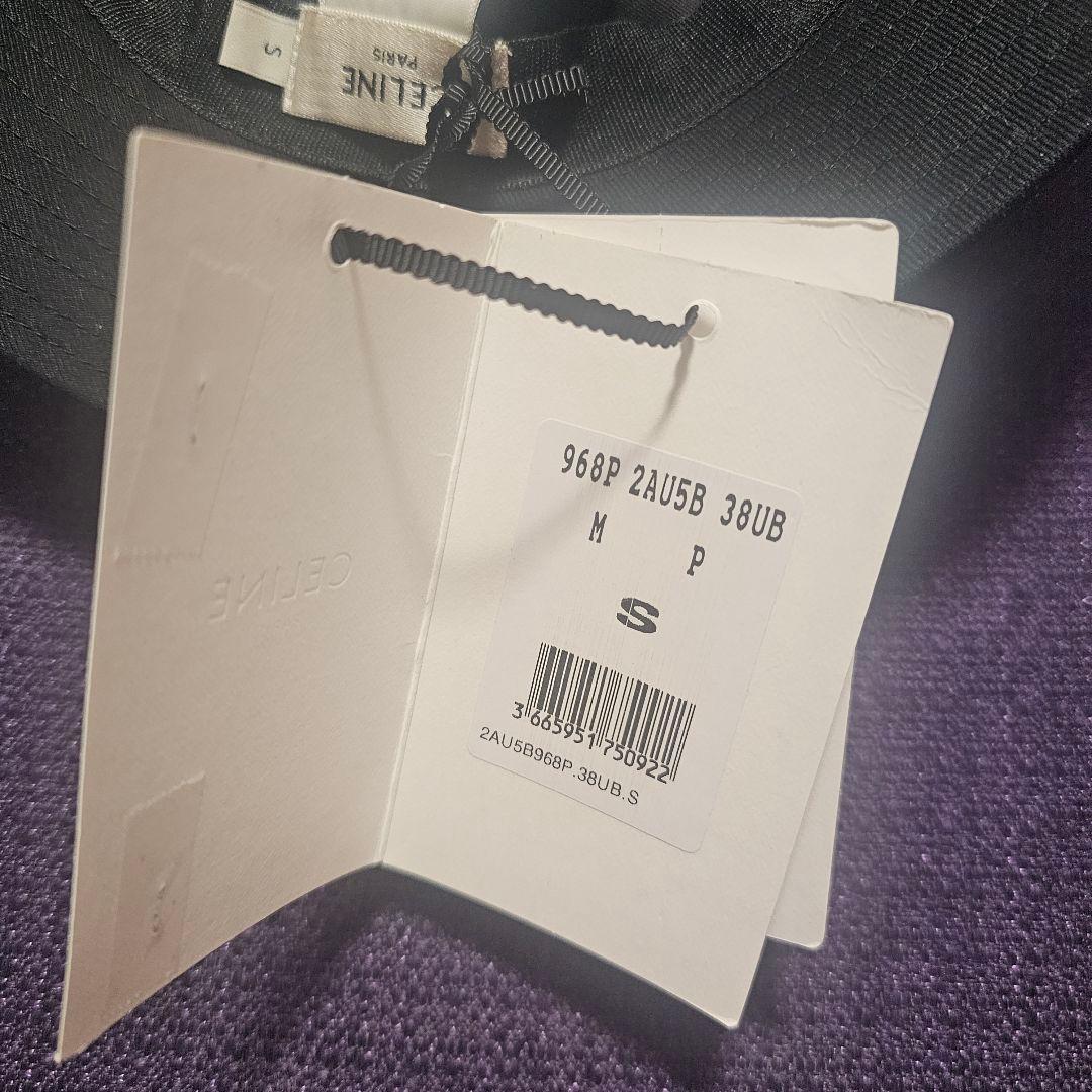 CELINE セリーヌ バケット ハット S 黒　タグ有