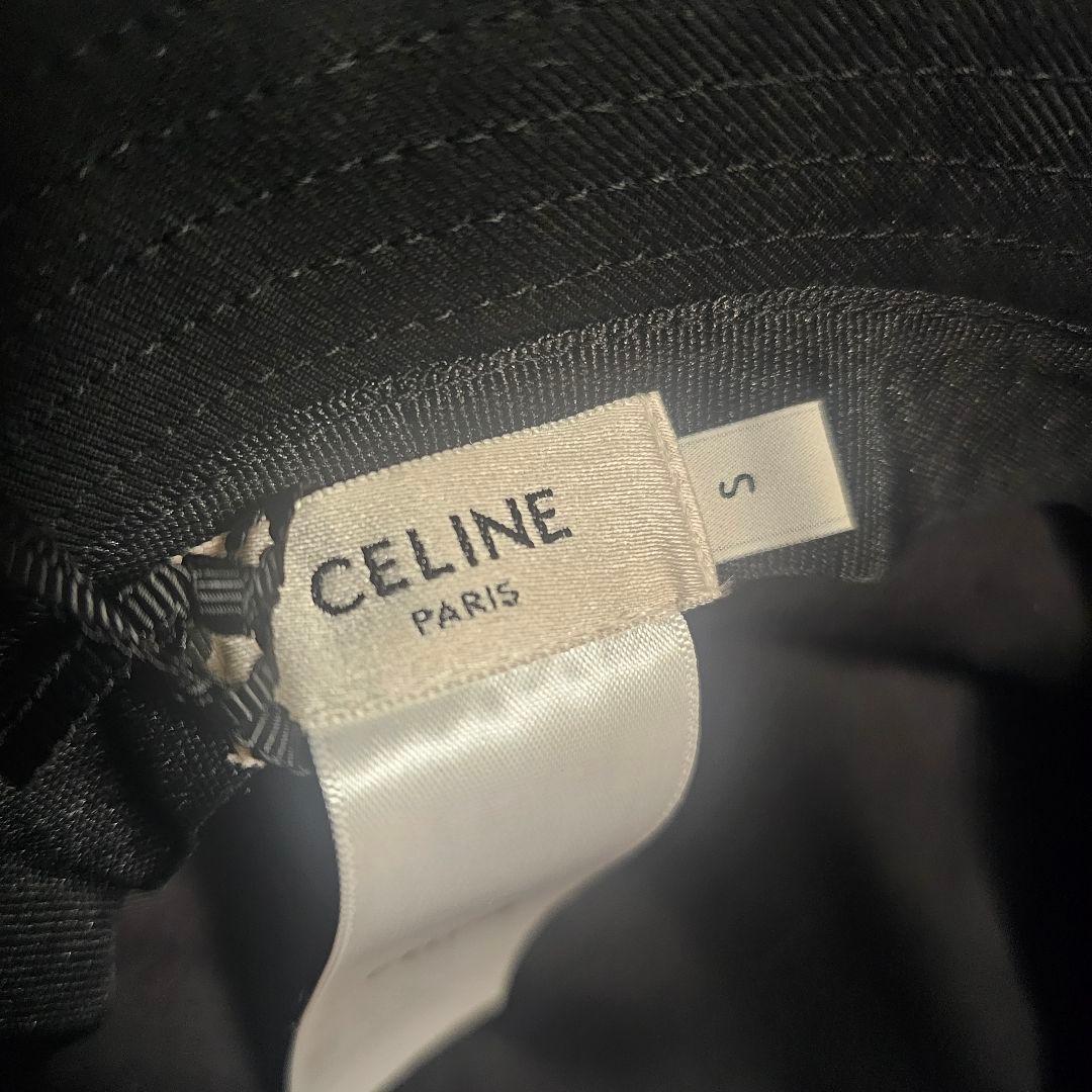 CELINE セリーヌ バケット ハット S 黒　タグ有