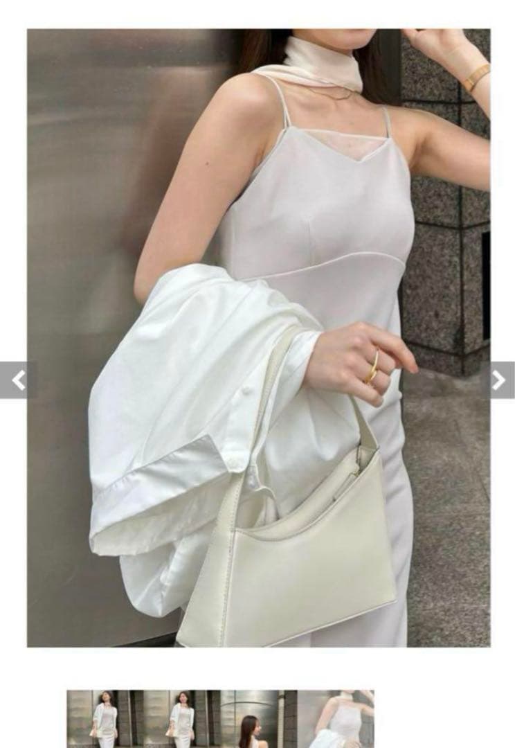 anuans シアーレイヤーキャミワンピース