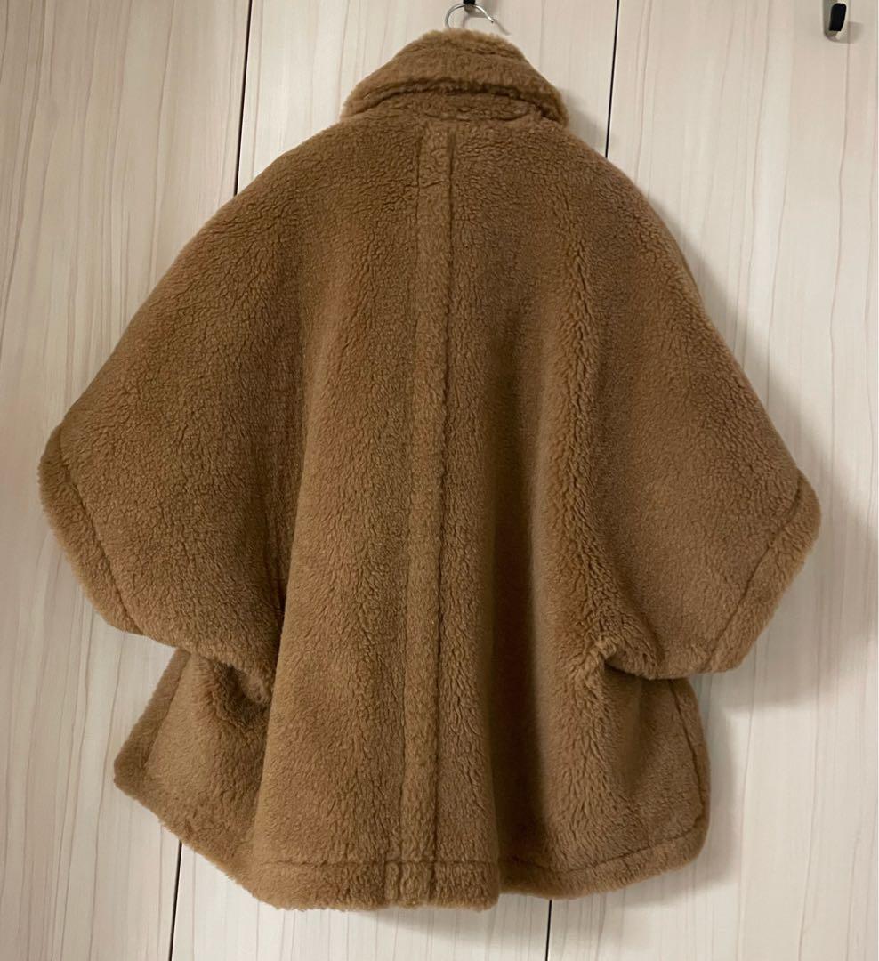 【今季新品未使用】MAXMARA [テベ] テディベア ケープ - Camel
