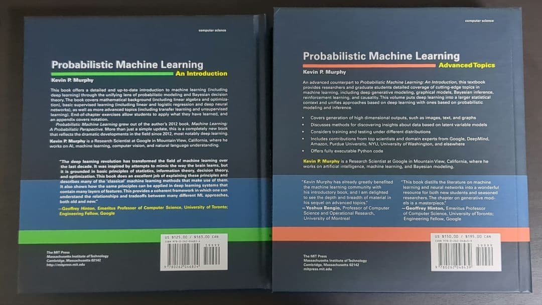 Probabilistic Machine Learning 2冊セット
