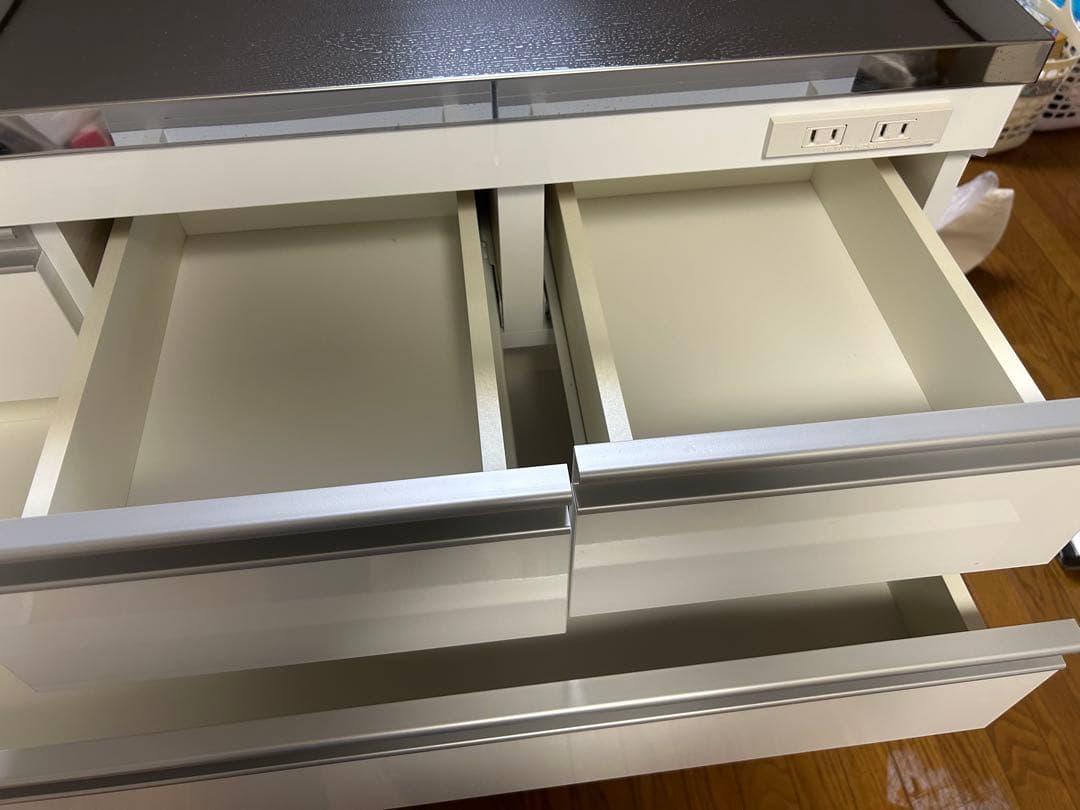 ステンレス天板のキッチンカウンター　120cm ハイタイプ