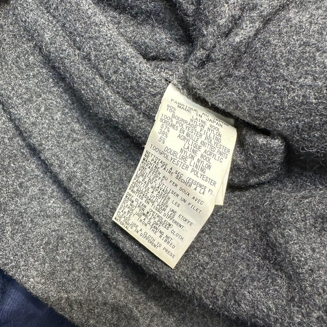 希少 美品 ワイズ ウール 変形 ハイネック デザイン ウール ロングコート 2