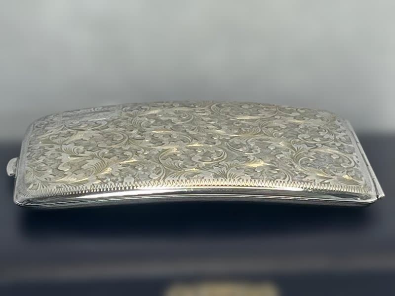 シルバー 950 純銀製 シガレットケース アンティーク　タバコケース