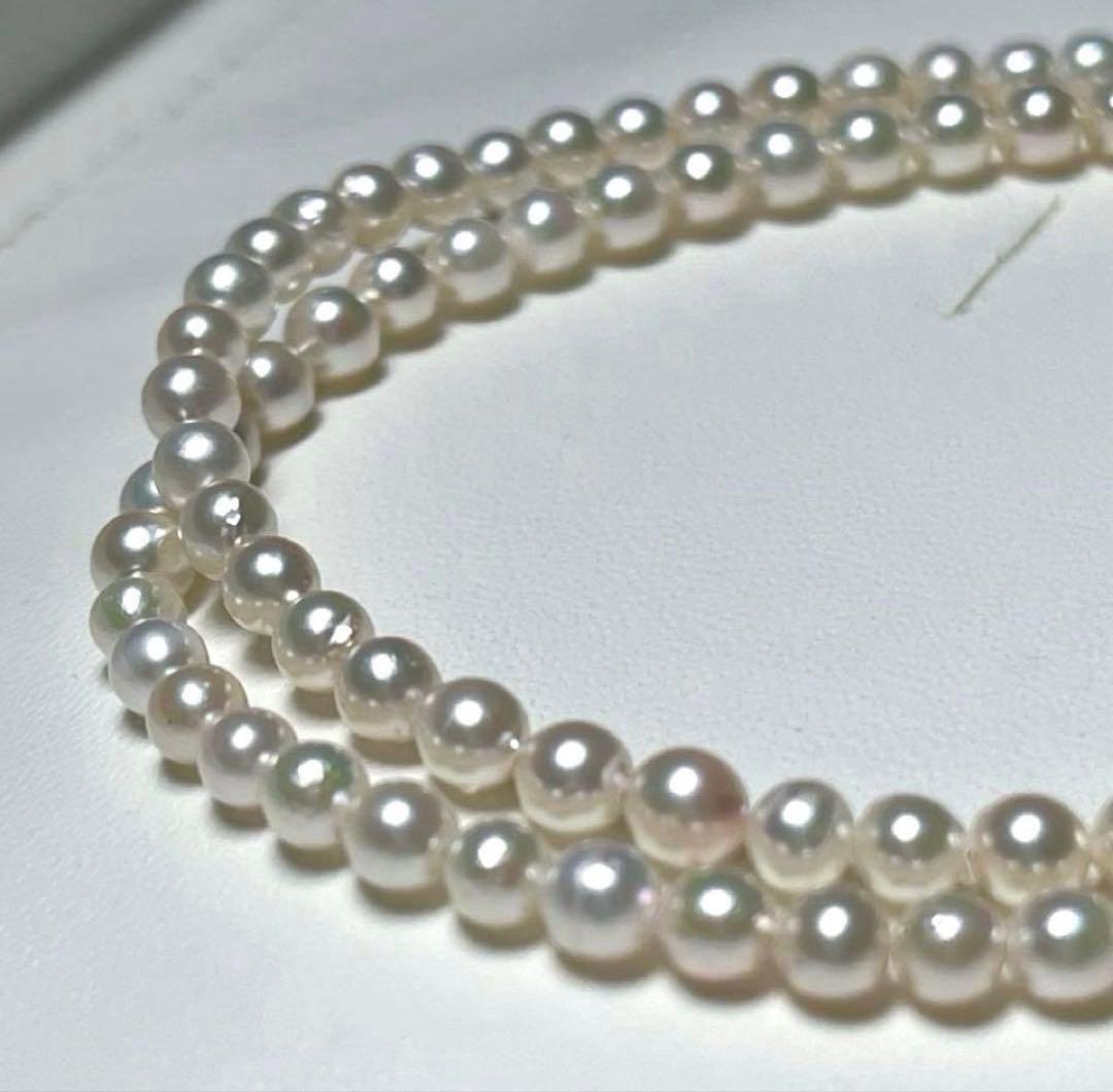 k18 アコヤベビーパール 花珠級のテリ巻き あこや 3.4〜4.0㎜ M679