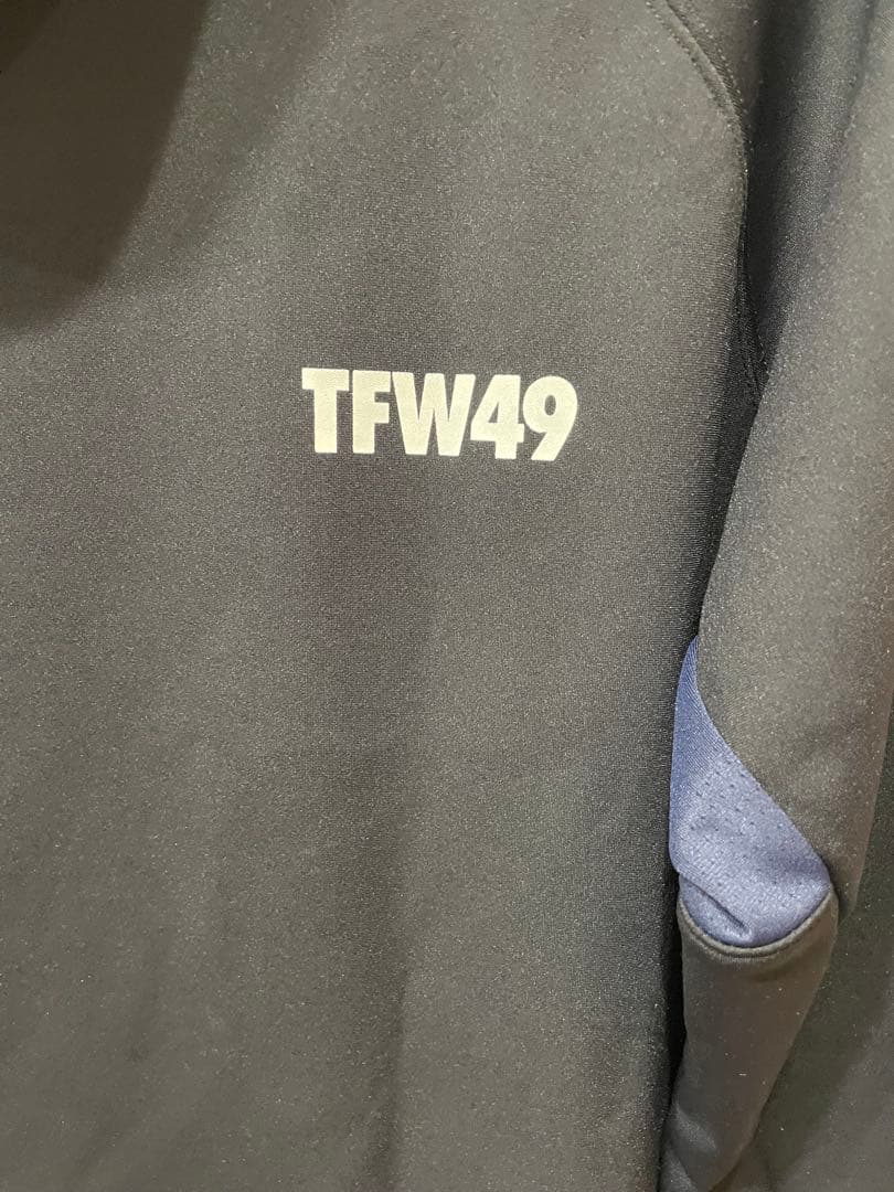 TFW49 LS BRUSHED HOODIE BK×NV サイズM