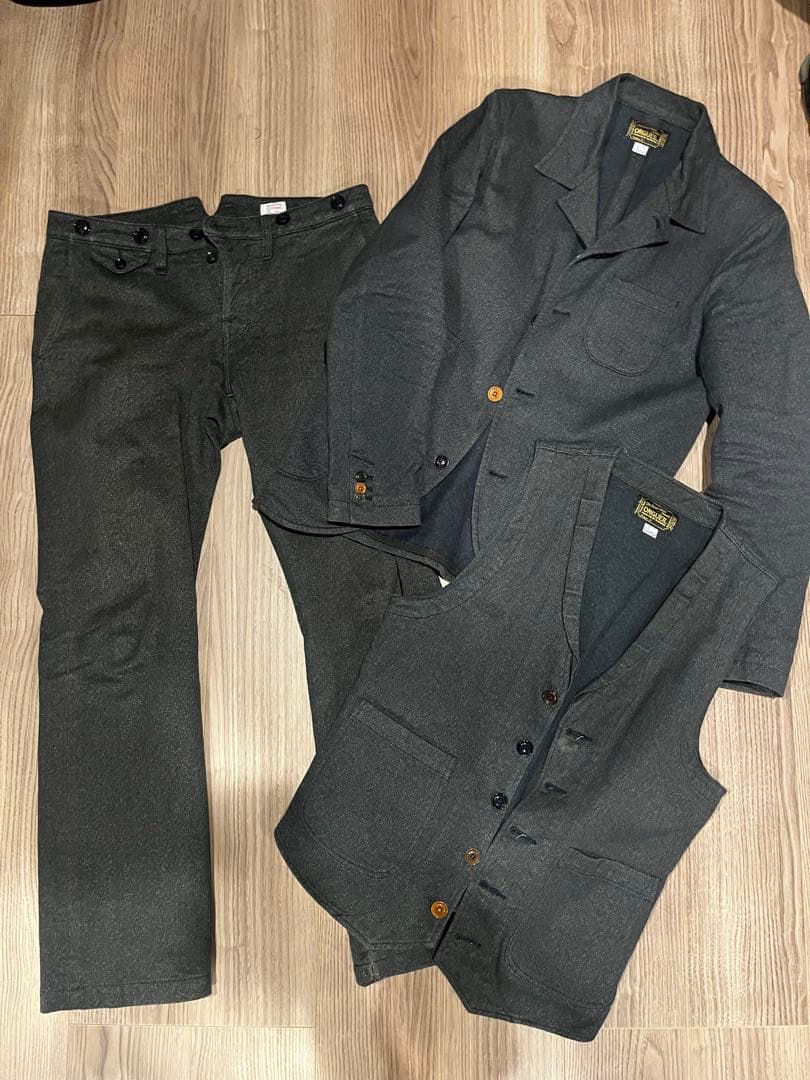 オルゲイユ　サックジャケット、ベスト、パンツ 3点セット