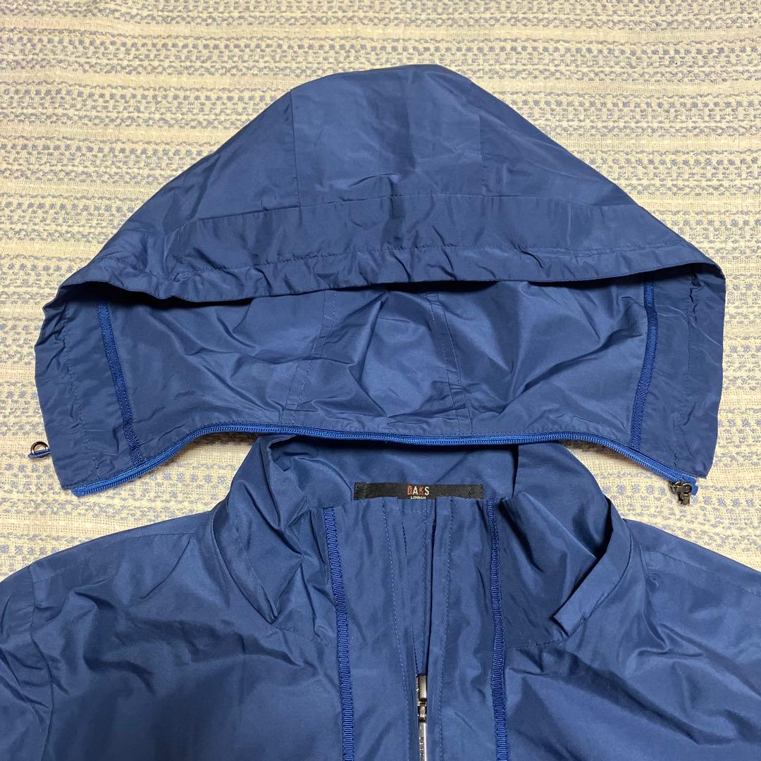 DAKS フード付きトレンチコート サイズ42 ネイビー