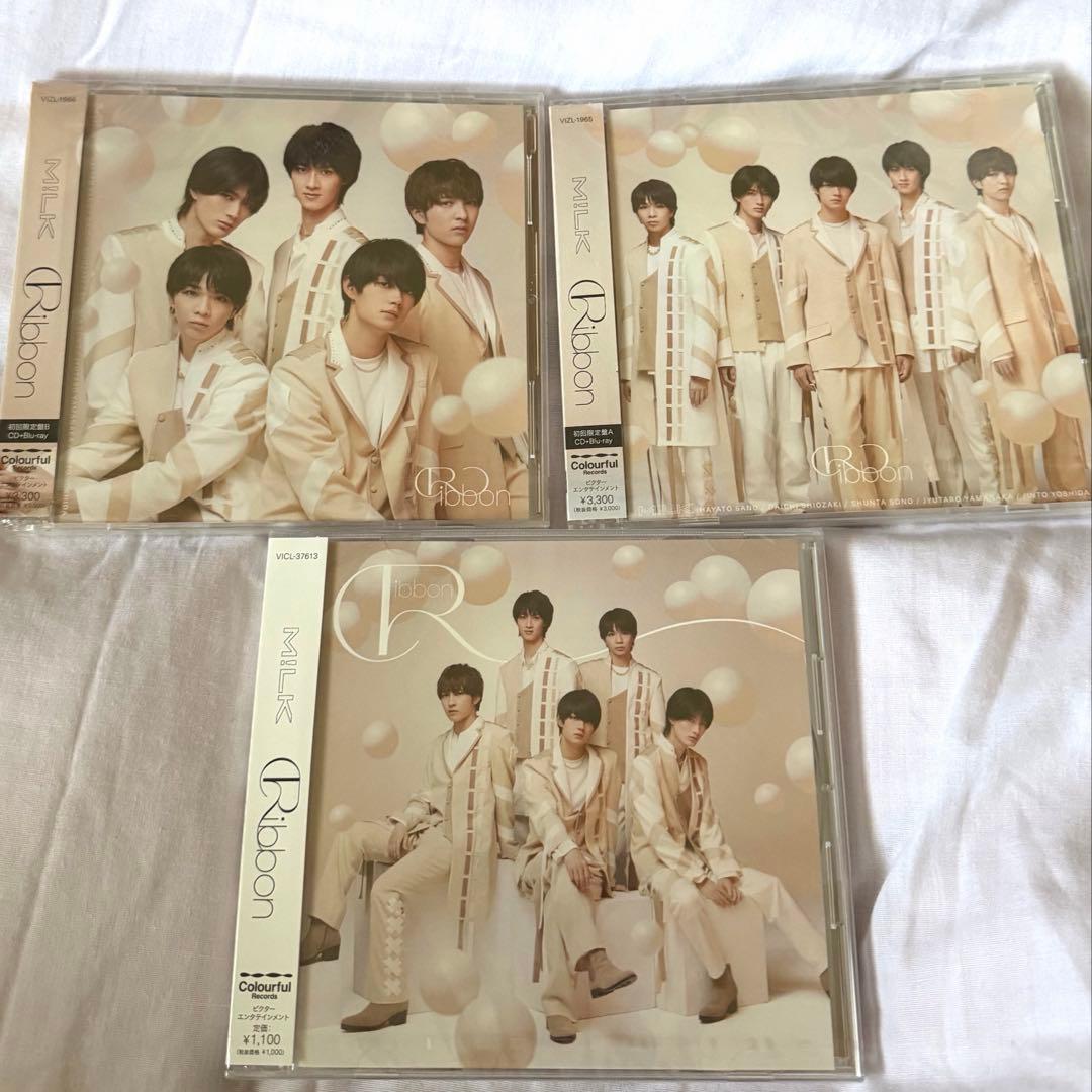 M!LK CD Ribbon 初回盤A・B／通常盤セット