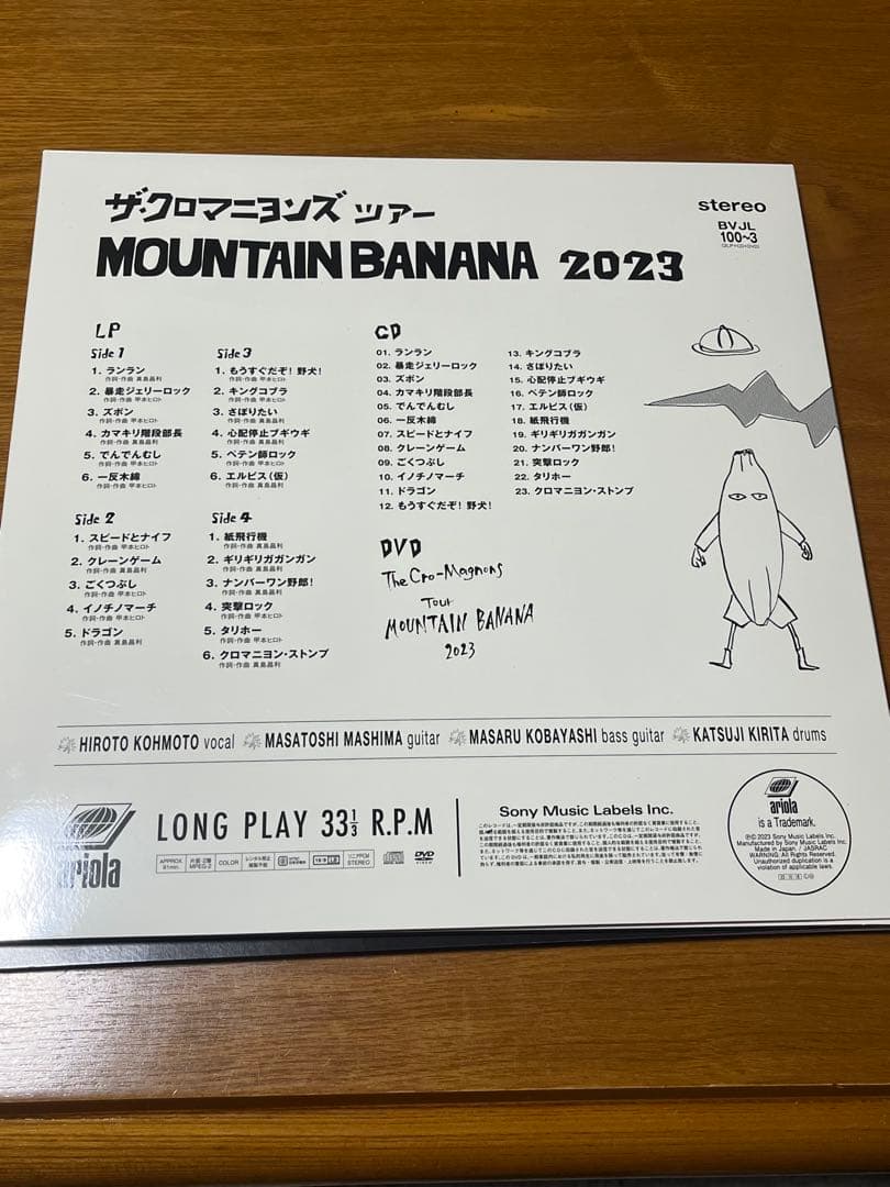 ザ・クロマニヨンズツアー MOUNTAIN BANANA 2023 レコード