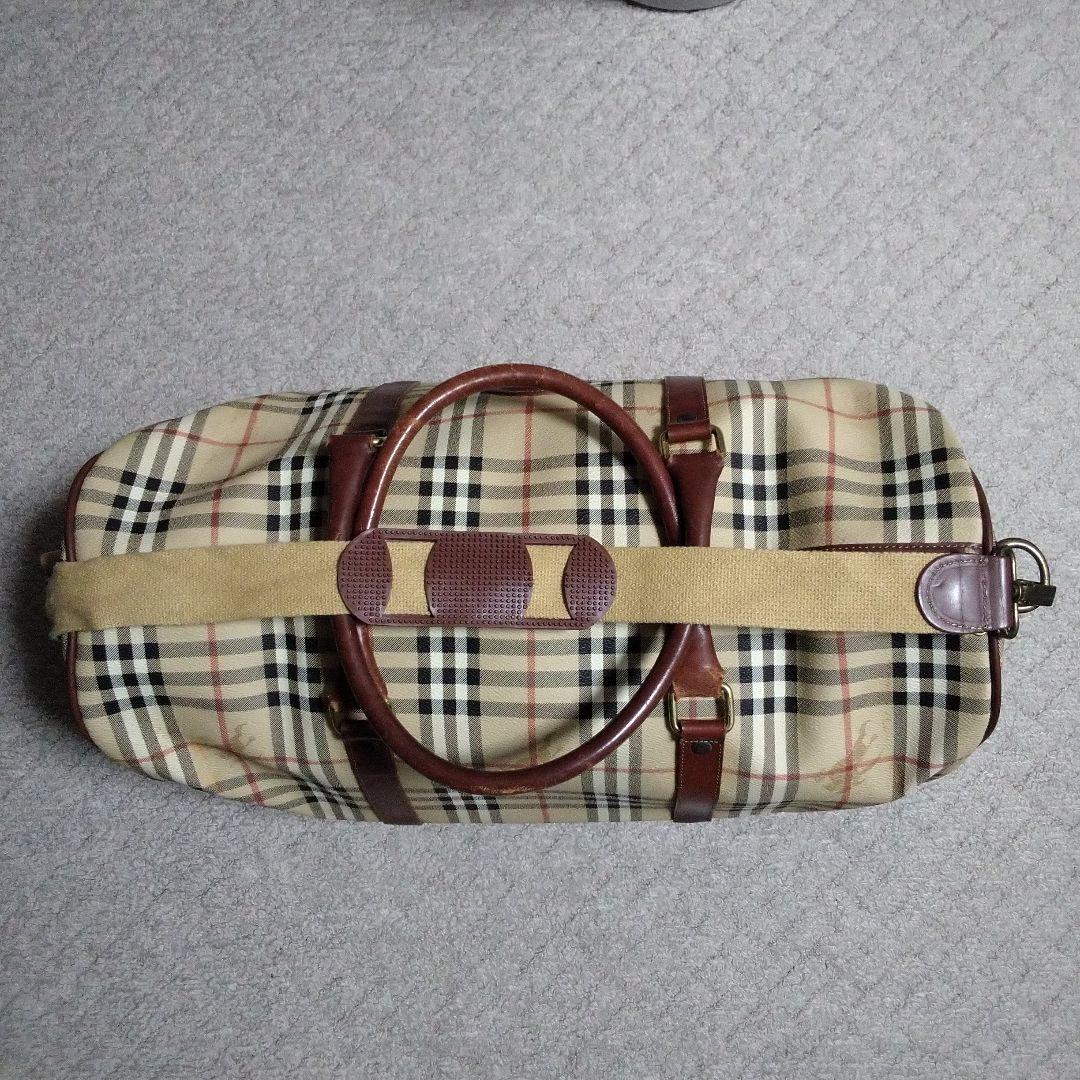 BURBERRY バーバリー 大容量　シャドーホースボストンバック ノバチェック