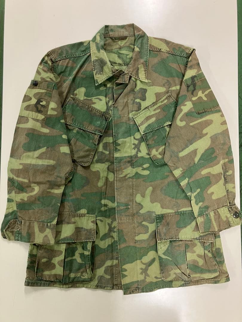 米軍実物 60's ERDL ノンリップ　ジャングルファティーグ　モディファイ