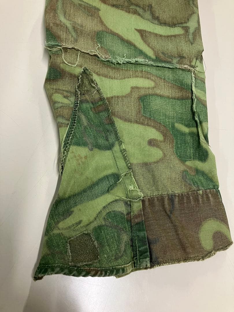 米軍実物 60's ERDL ノンリップ　ジャングルファティーグ　モディファイ