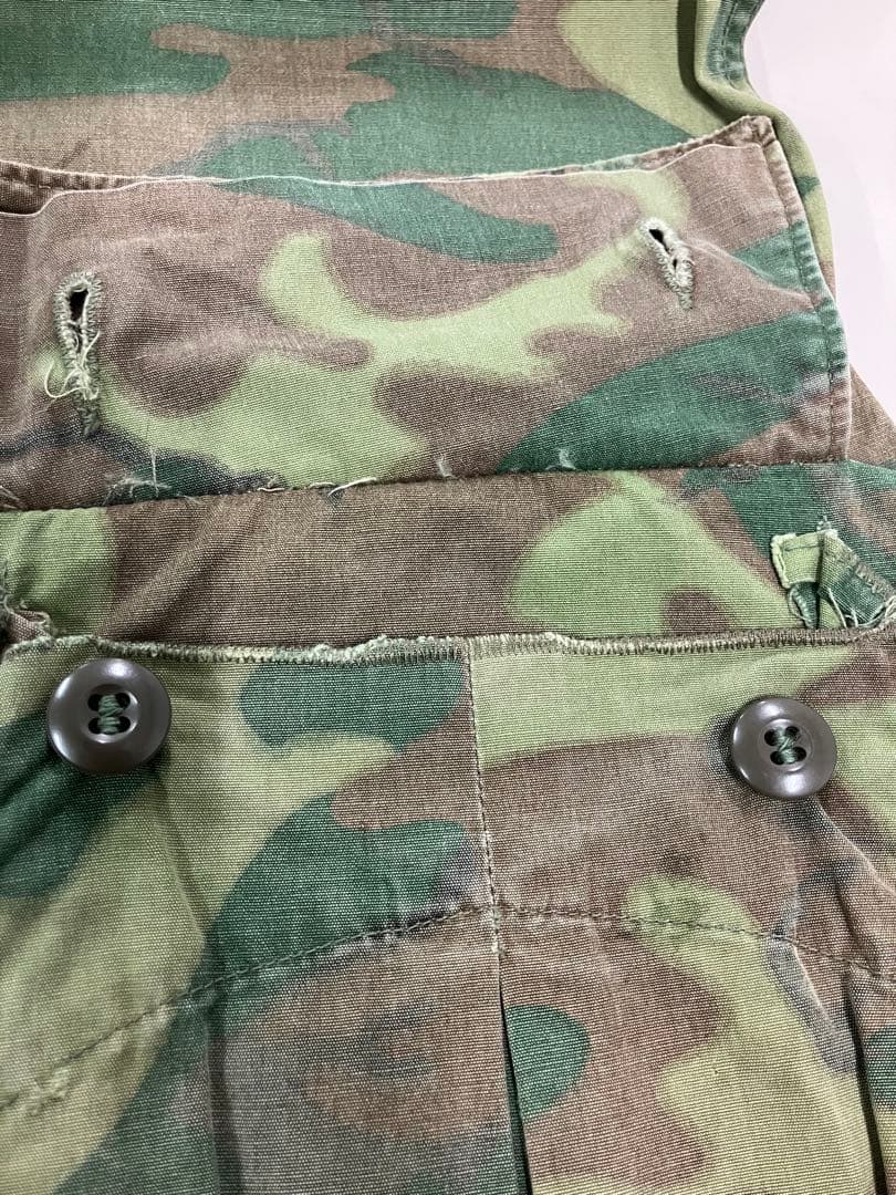 米軍実物 60's ERDL ノンリップ　ジャングルファティーグ　モディファイ