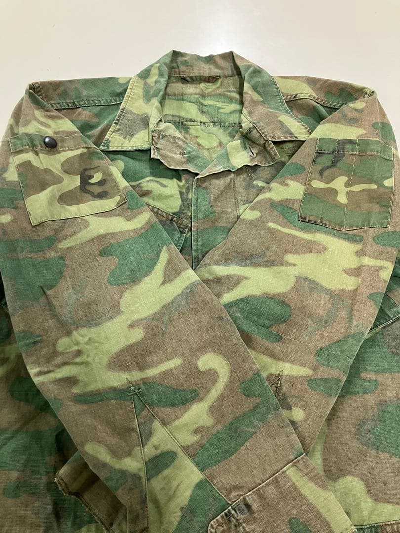 米軍実物 60's ERDL ノンリップ　ジャングルファティーグ　モディファイ