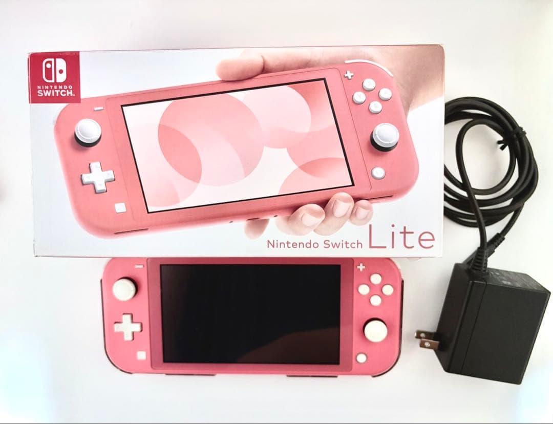 Nintendo Switch Lite コーラルピンク 本体 箱 充電器付き