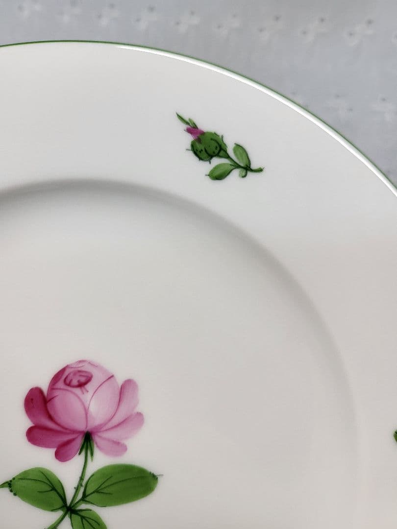 未使用✨アウガルテン ウィンナーローズ デザート プレート 皿 検)ヘレンド薔薇