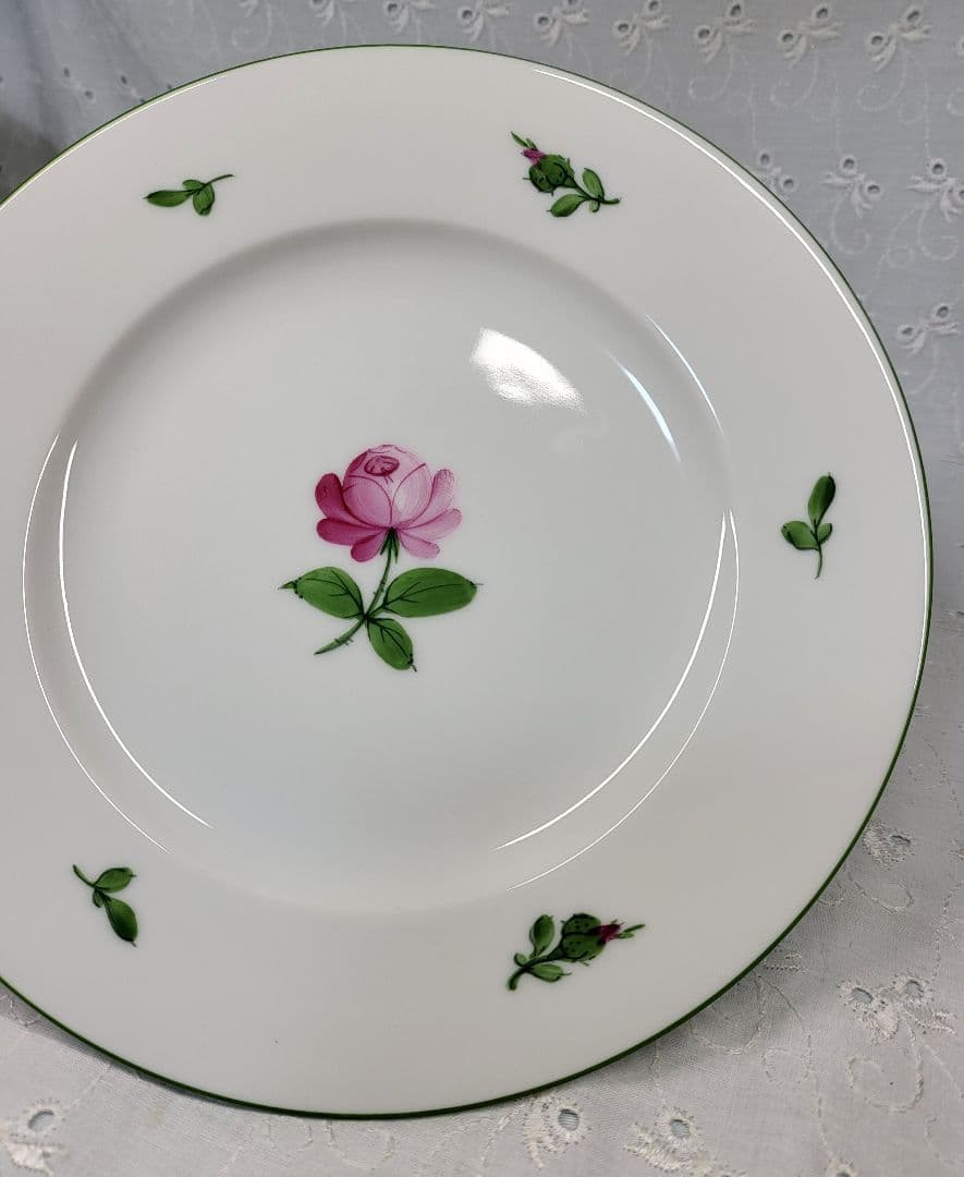 未使用✨アウガルテン ウィンナーローズ デザート プレート 皿 検)ヘレンド薔薇