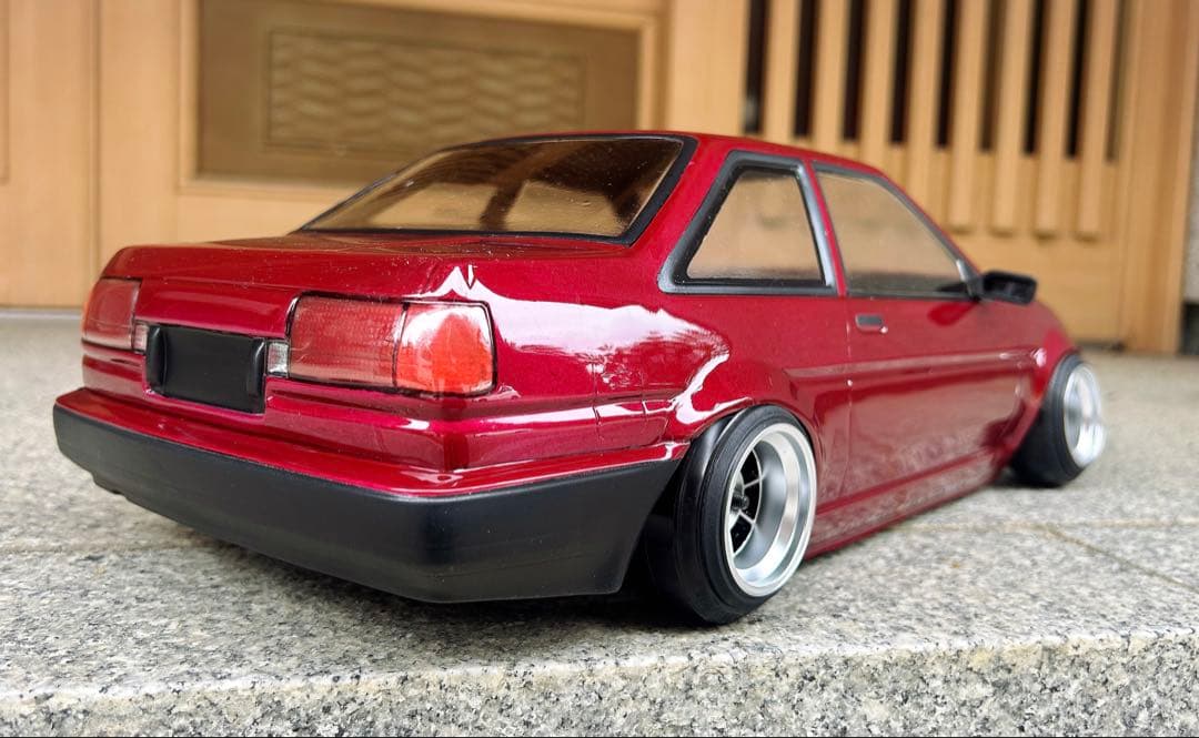 TT-01MRCコンバシャーシ+新品AE86トレノボディ