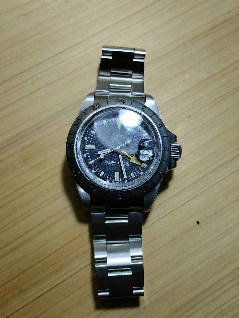 かいじゆう　腕時計　部品　イエローGMT