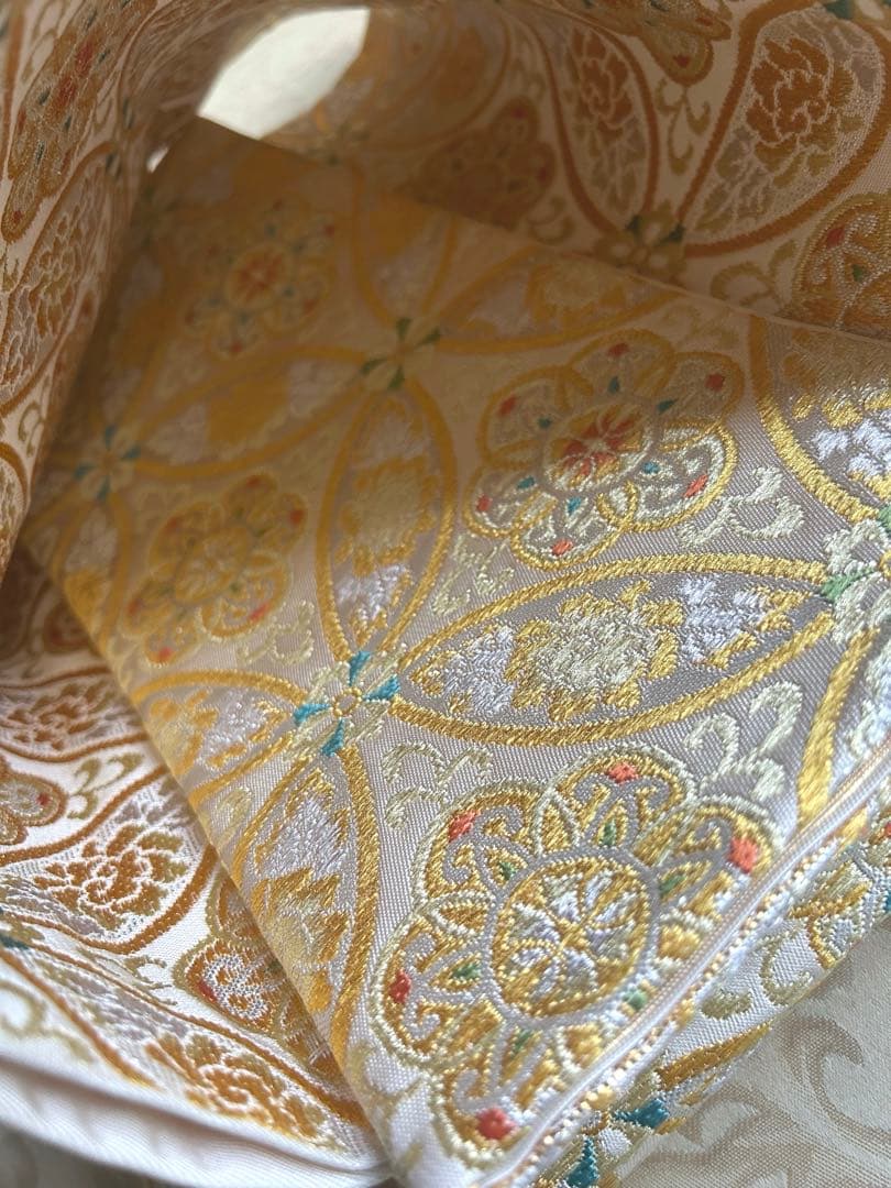 ☆新春特別品☆現行品「たつむら」豊葩七宝錦 品格の本袋帯 龍村美術織物 80万