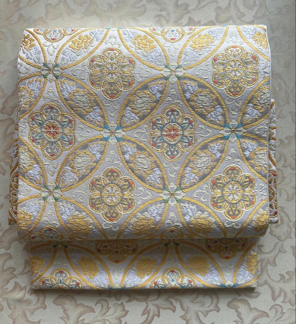 ☆新春特別品☆現行品「たつむら」豊葩七宝錦 品格の本袋帯 龍村美術織物 80万