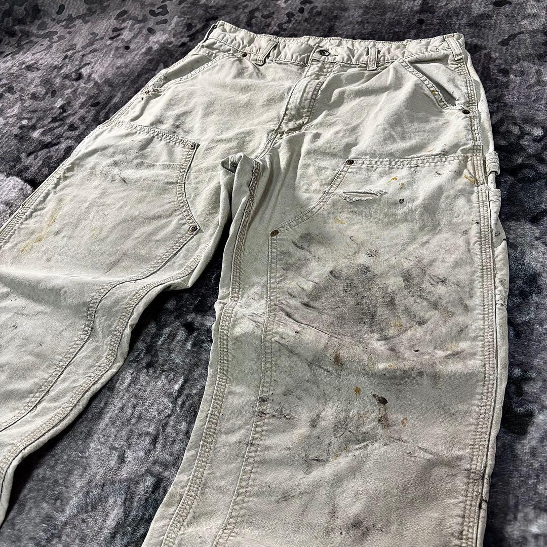 レザータグ×極上フェード◎リアルワークの逸品ダック 一点物 ゆるだぼ