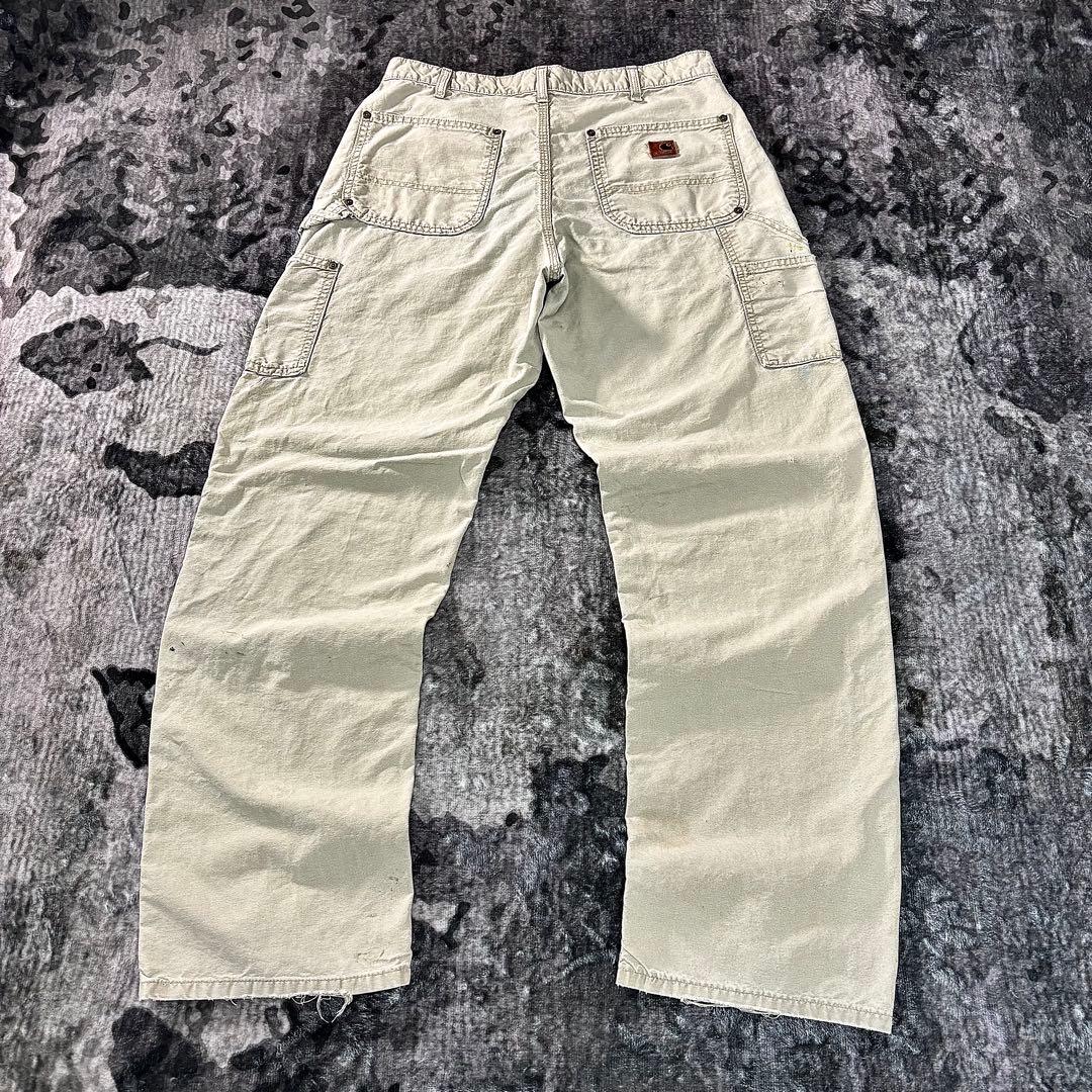 レザータグ×極上フェード◎リアルワークの逸品ダック 一点物 ゆるだぼ