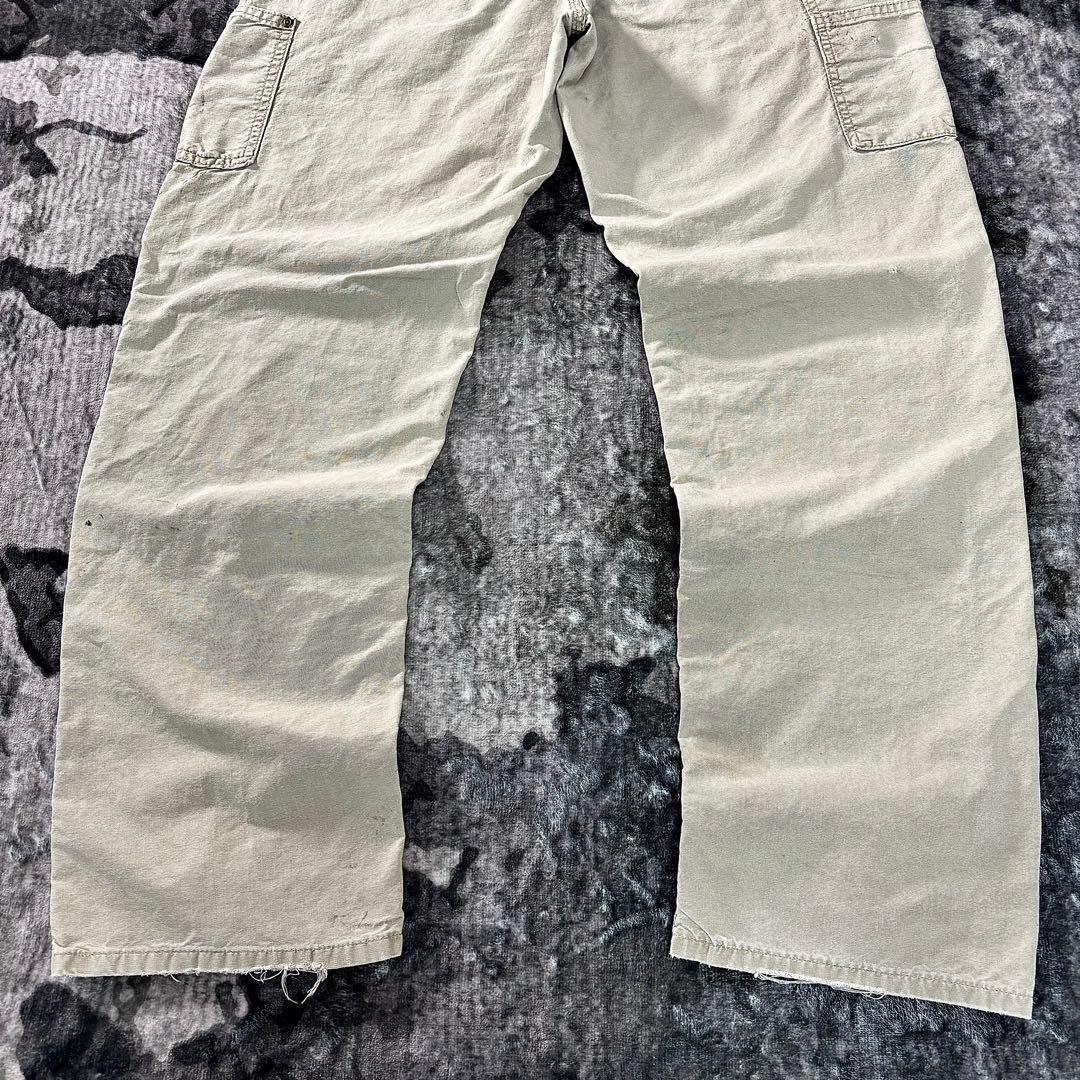 レザータグ×極上フェード◎リアルワークの逸品ダック 一点物 ゆるだぼ