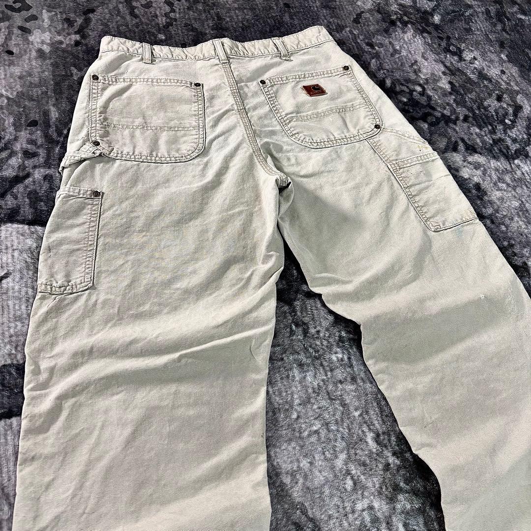 レザータグ×極上フェード◎リアルワークの逸品ダック 一点物 ゆるだぼ