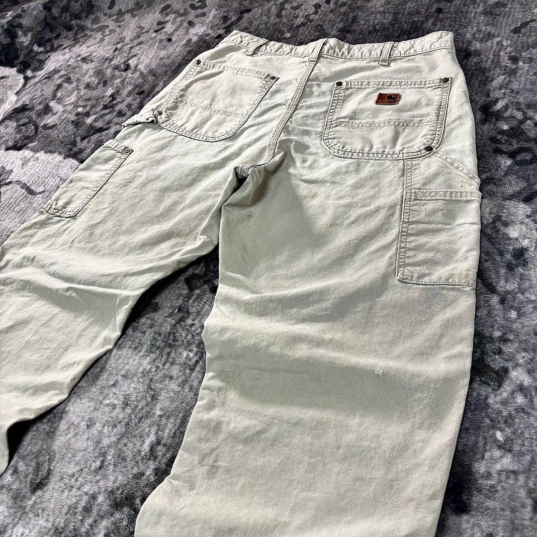 レザータグ×極上フェード◎リアルワークの逸品ダック 一点物 ゆるだぼ