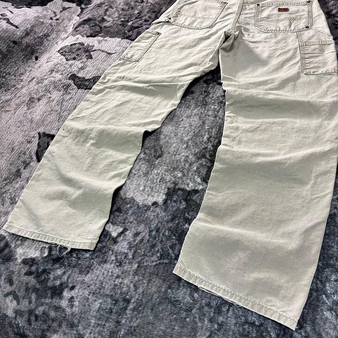 レザータグ×極上フェード◎リアルワークの逸品ダック 一点物 ゆるだぼ