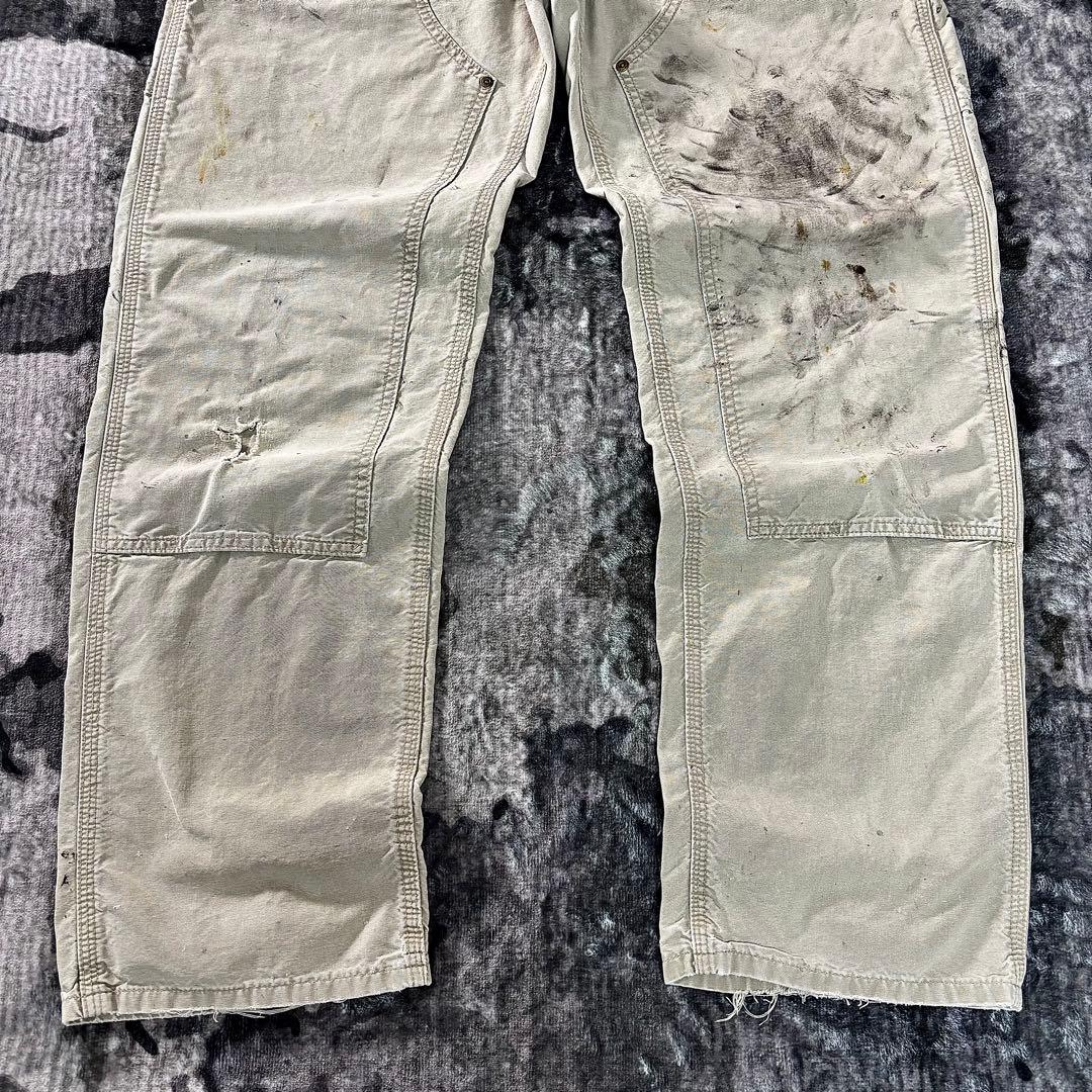 レザータグ×極上フェード◎リアルワークの逸品ダック 一点物 ゆるだぼ