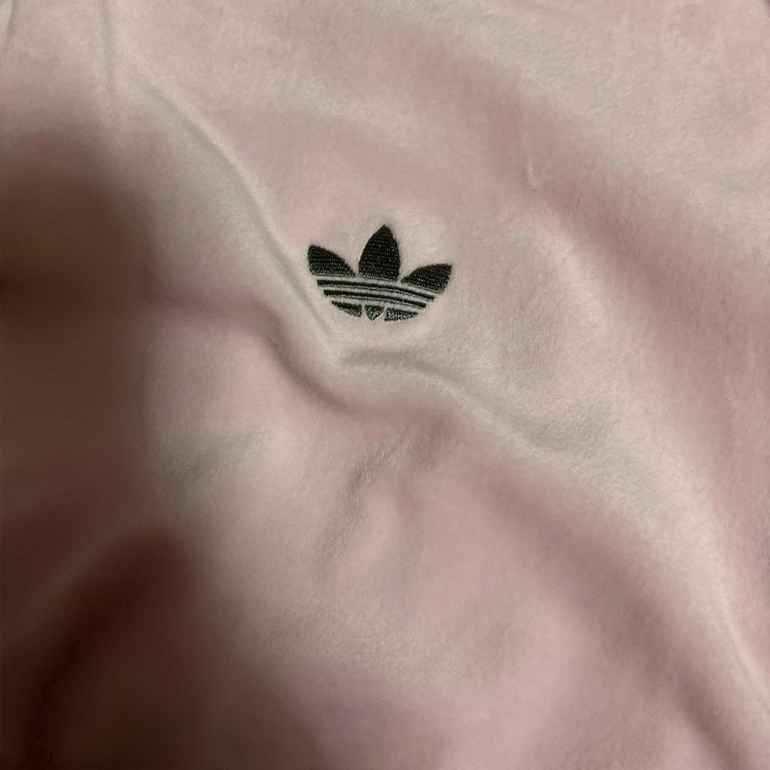adidas ピンク ジップアップジャージ 2XL