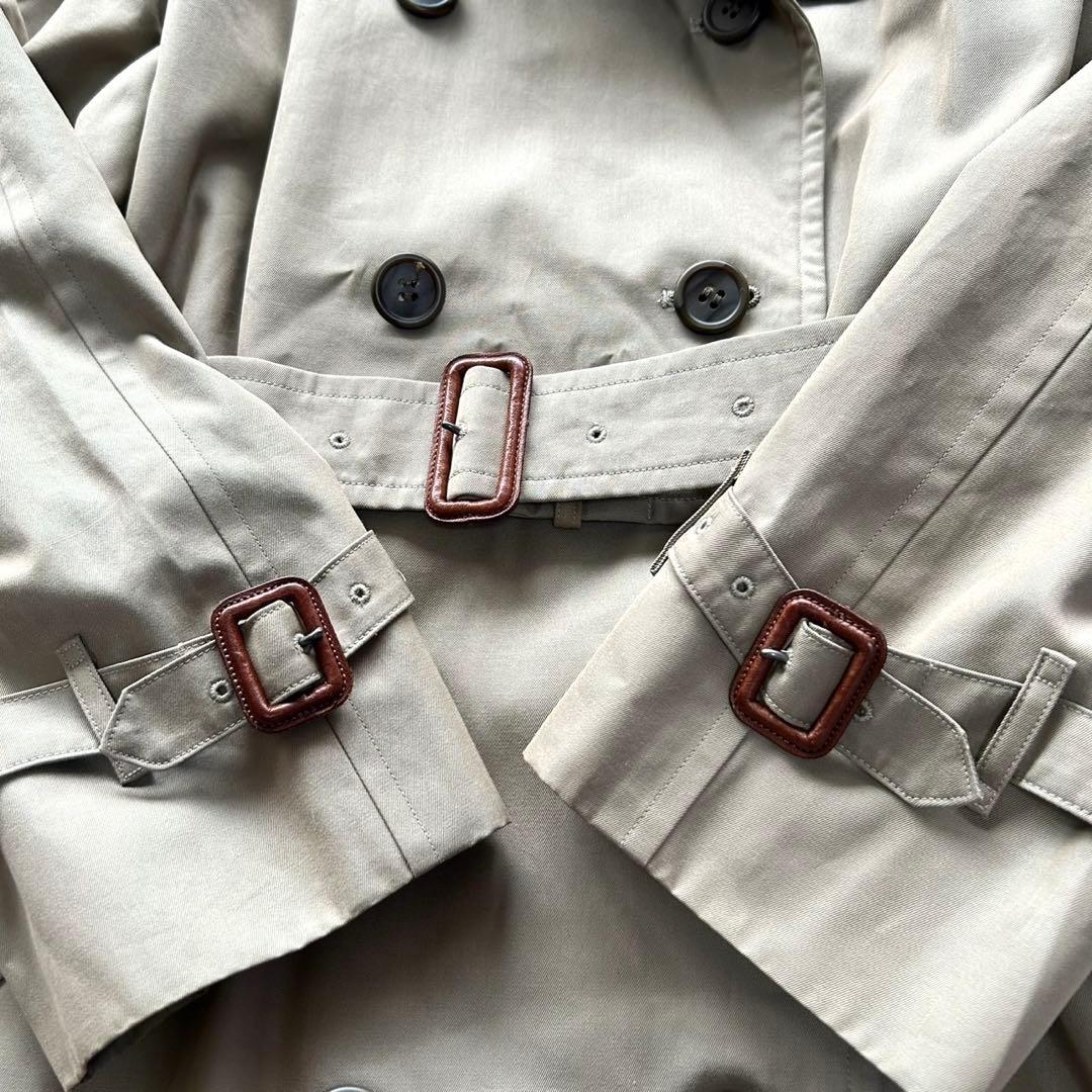 【美品】BURBERRY バーバリー トレンチコート　ロング丈　ベージュ　L相当