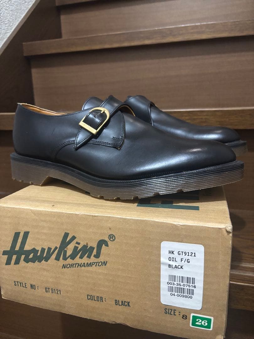 こ*け様 イギリス製Dr.Martin & Hawkins26.0モンクストラッ